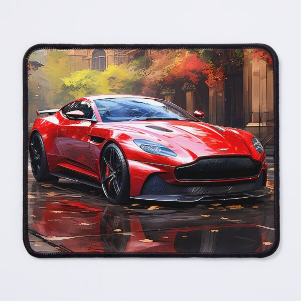 Item preview, Red Aston Martin DB11 AMR Autumn Elegance & Classic Architecture designed and sold by RevUpDesign.
