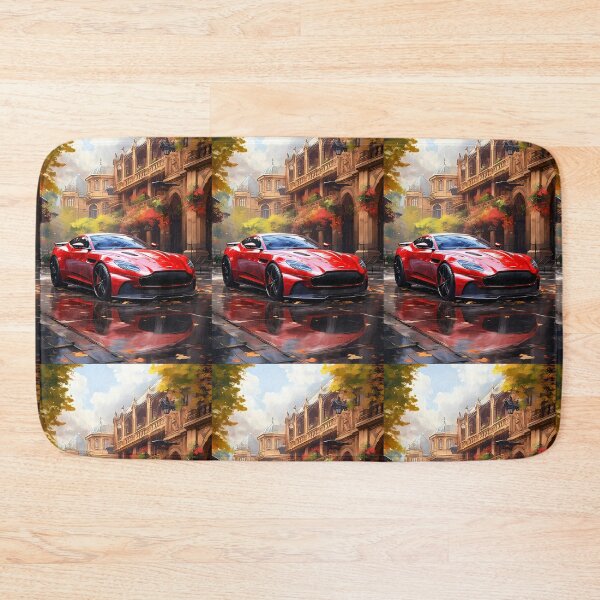 Item preview, Red Aston Martin DB11 AMR Autumn Elegance & Classic Architecture designed and sold by RevUpDesign.