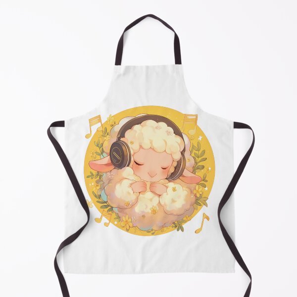 Item preview, Cute Lamb Listening to music // Loving Lamb Animal // Sheep designed and sold by SMARTKIT DESIGNAGENCY.