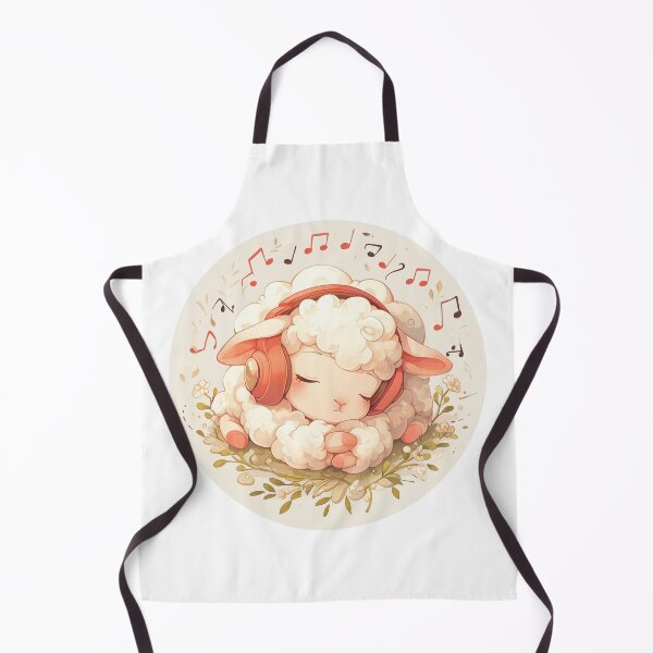 Item preview, Cute Lamb Listening to music // Loving Lamb Animal // Sheep designed and sold by SMARTKIT DESIGNAGENCY.