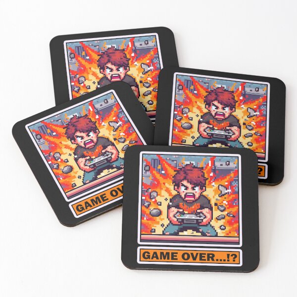 Item preview, Game Over, Frustrated gamer designed and sold by Sky-99.
