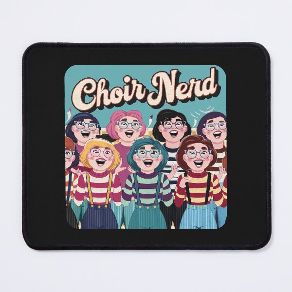 Item preview, Vintage Retro ''Choir Nerd'' Funny Choir Singer Musician T-Shirt designed and sold by Witty Shirts.