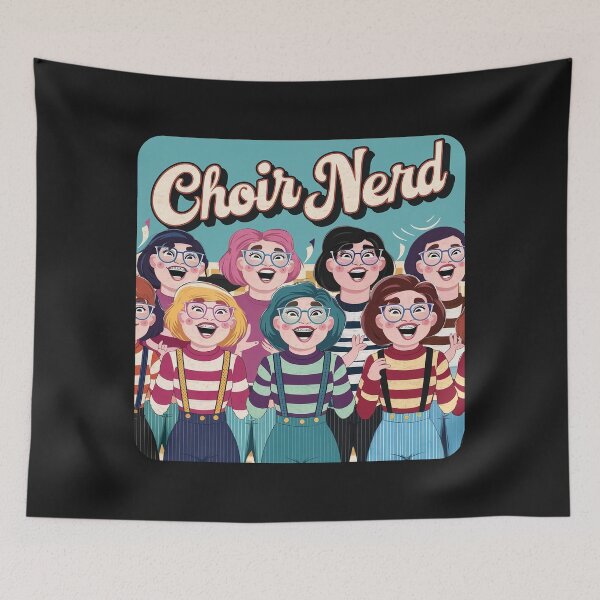 Item preview, Vintage Retro ''Choir Nerd'' Funny Choir Singer Musician T-Shirt designed and sold by Witty Shirts.
