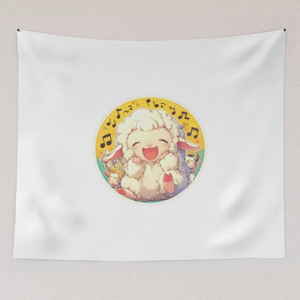 Item preview, Cute Lamb Listening to music // Loving Lamb Animal // Sheep designed and sold by SMARTKIT  DESIGNAGENCY.
