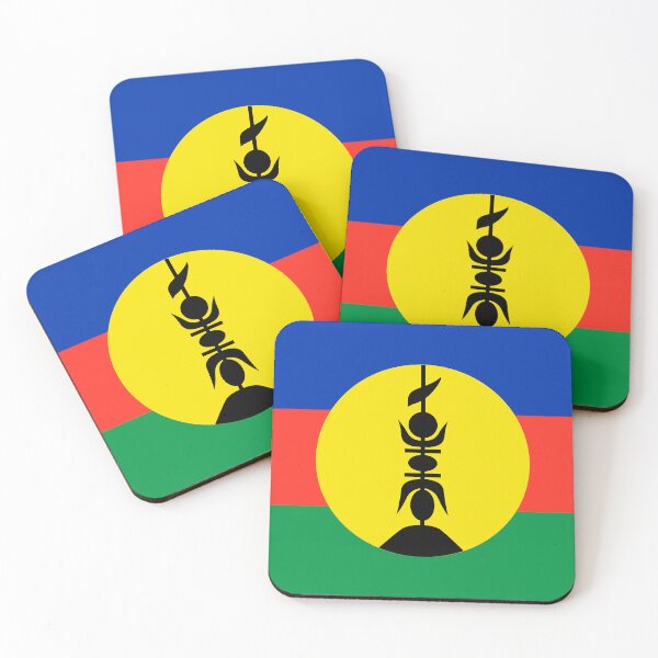 Item preview, Official New Caledonia Flag - indigenous Melanesian Kanak People designed and sold by yourflag.