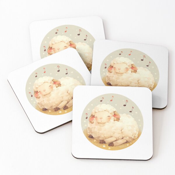 Item preview, Cute Lamb Listening to music // Loving Lamb Animal // Sheep designed and sold by SMARTKIT  DESIGNAGENCY.