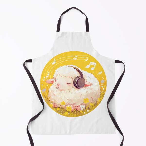 Item preview, Cute Lamb Listening to music // Loving Lamb Animal // Sheep designed and sold by SMARTKIT DESIGNAGENCY.