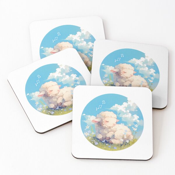 Item preview, Cute Lamb Listening to music // Loving Lamb Animal // Sheep designed and sold by SMARTKIT  DESIGNAGENCY.