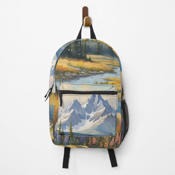 Item preview, Montana's Majestic Peaks: Watercolour Landscape Splendour designed and sold by LSVart.