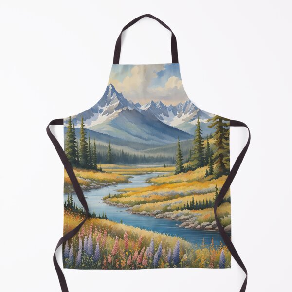 Item preview, Montana's Majestic Peaks: Watercolour Landscape Splendour designed and sold by LSVart.