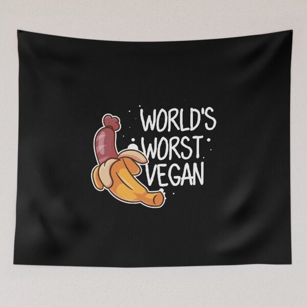 Item preview, World's Worst Vegan - Anti Vegan BBQ Grilling Sausage designed and sold by anziehend.