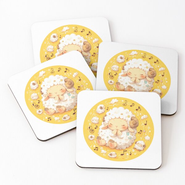 Item preview, Cute Lamb Listening to music // Loving Lamb Animal // Sheep designed and sold by SMARTKIT  DESIGNAGENCY.
