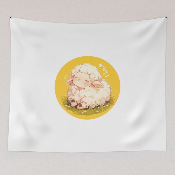 Item preview, Cute Lamb Listening to music // Loving Lamb Animal // Sheep designed and sold by SMARTKIT  DESIGNAGENCY.