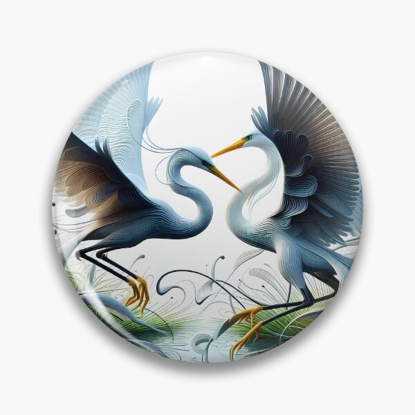Item preview, Territorial Egrets designed and sold by Vibranta Studio.