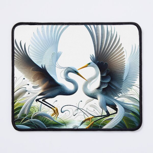 Item preview, Territorial Egrets designed and sold by Vibranta Studio.