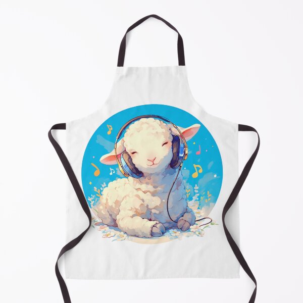 Item preview, Cute Lamb Listening to music // Loving Lamb Animal // Sheep designed and sold by SMARTKIT DESIGNAGENCY.