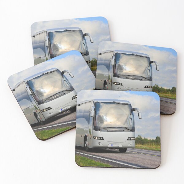 Item preview, Silver Coach Bus Traveling Along Highway designed and sold by Taina Sohlman.