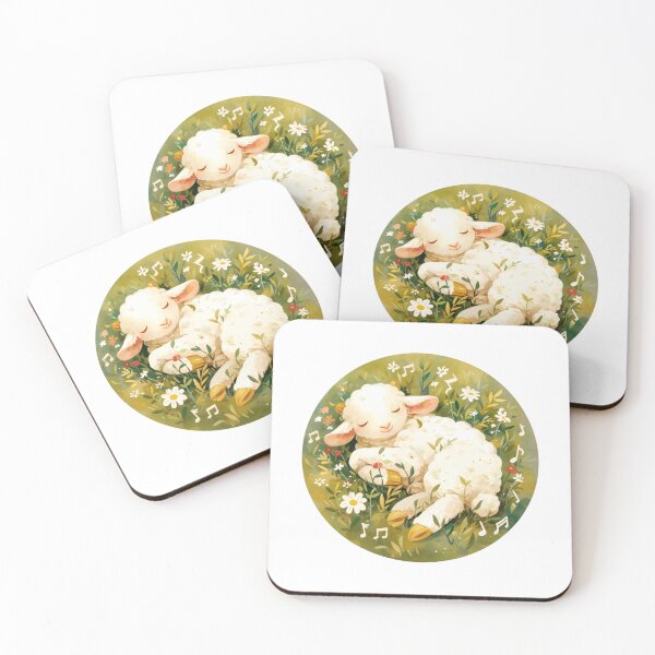 Item preview, Cute Lamb Listening to music // Loving Lamb Animal // Sheep designed and sold by SMARTKIT  DESIGNAGENCY.