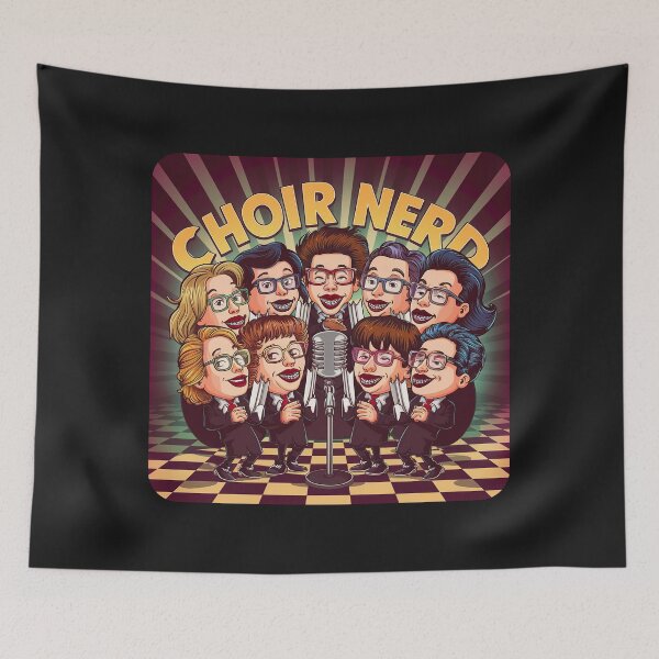Item preview, Retro ''Choir Nerd'' Funny Choir Singer Musician T-Shirt designed and sold by Witty Shirts.