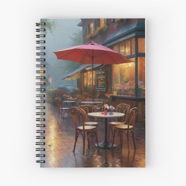 Item preview, Umbrella Street Café in the Rain designed and sold by BlareBlare.