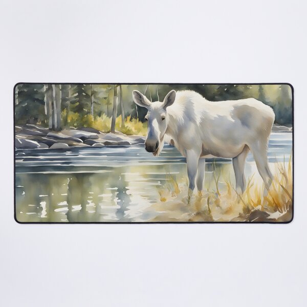 Item preview, White Moose Cow by Forest Lake designed and sold by CalmnessbyChoice.