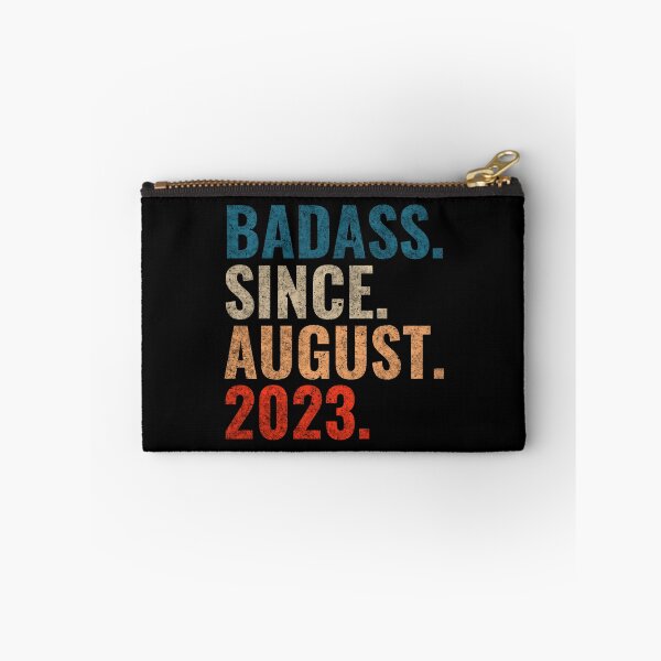 Item preview, Badass since August 2023 Vintage 2023 August birthday gift designed and sold by Teelogic.