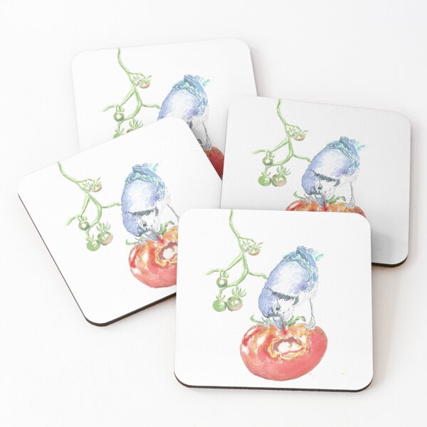 Item preview, Bluejay on a tomato designed and sold by GiselleSellier.