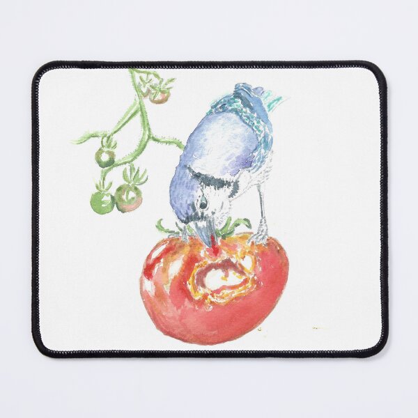 Item preview, Bluejay on a tomato designed and sold by GiselleSellier.