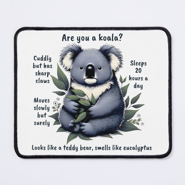 Item preview, Funny Koala Animal Question designed and sold by RubisLeaf.