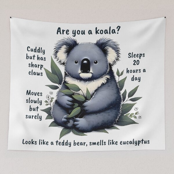 Item preview, Funny Koala Animal Question designed and sold by RubisLeaf.
