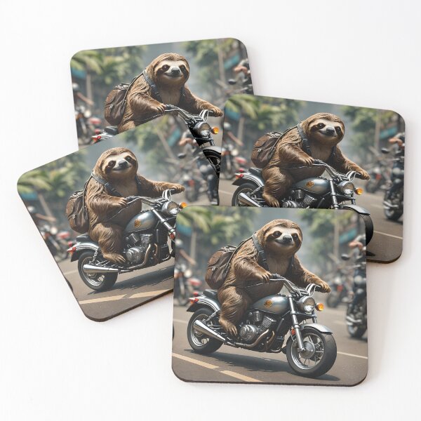 Item preview, Sloth Riding A Motorcycle designed and sold by DifferentPOV.