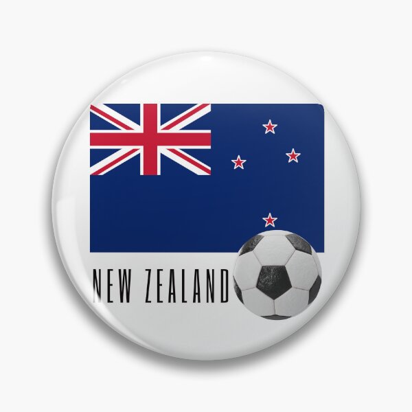 Artikelvorschau, Flagge von Neuseeland mit einem Fußball entworfen und verkauft von Frasmosa.