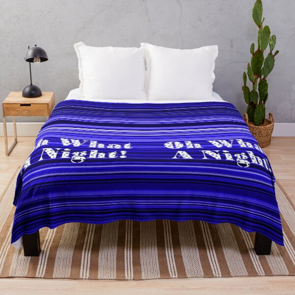 Item preview, Blue Stripe Text Oh What A Night Vertical designed and sold by eddiebarronshop.