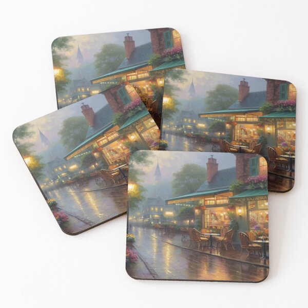 Item preview, Rainy Day Café on Main Street designed and sold by BlareBlare.