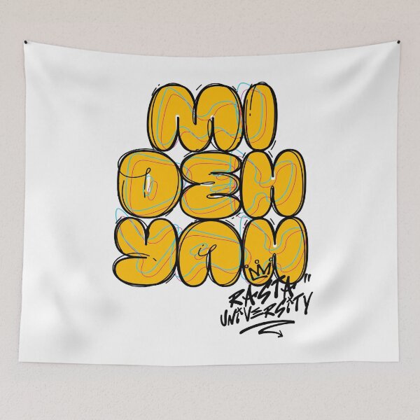 Item preview, Rasta University Mi Deh Yah Graffiti Style Reggae designed and sold by rastauniversity.