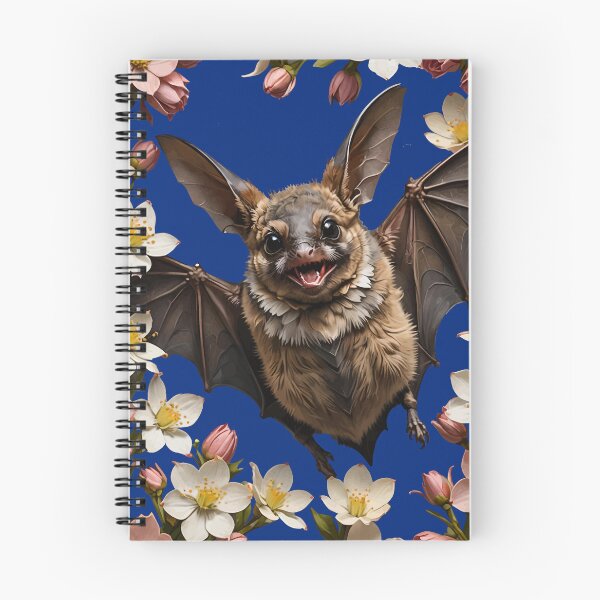 Item preview, A Virginia Big-Eared Bat Surrounded With Cornus florida Flowers designed and sold by taiche.