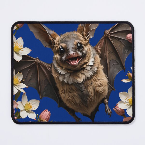 Item preview, A Virginia Big-Eared Bat Surrounded With Cornus florida Flowers designed and sold by taiche.