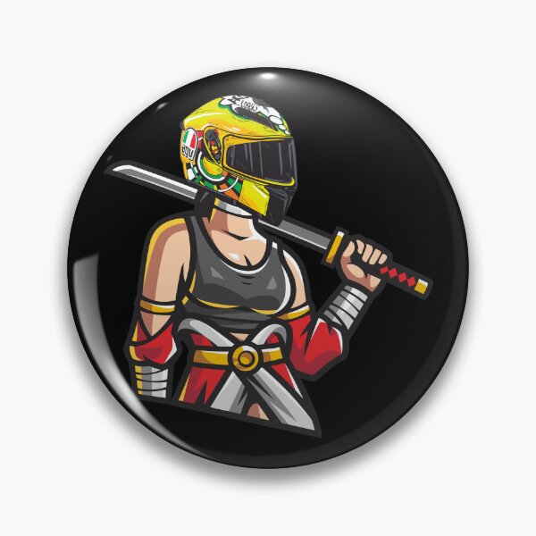 Artikelvorschau, Samurai-Frau mit Helm entworfen und verkauft von WordScratch.