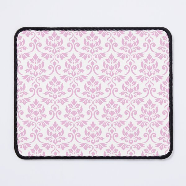 Item preview, Feuille Damask Pattern Pink on White designed and sold by NataliePaskell.
