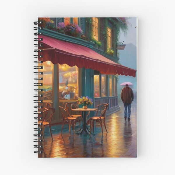 Item preview, Cafe Haven on a Rainy Street designed and sold by BlareBlare.
