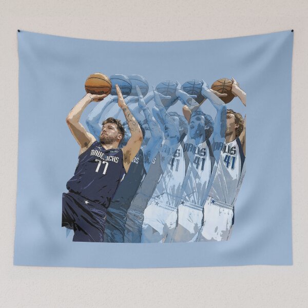 Item preview, Luka Doncic X Dirk Nowitzki Of The Dallas Mavericks designed and sold by Quadghouls.