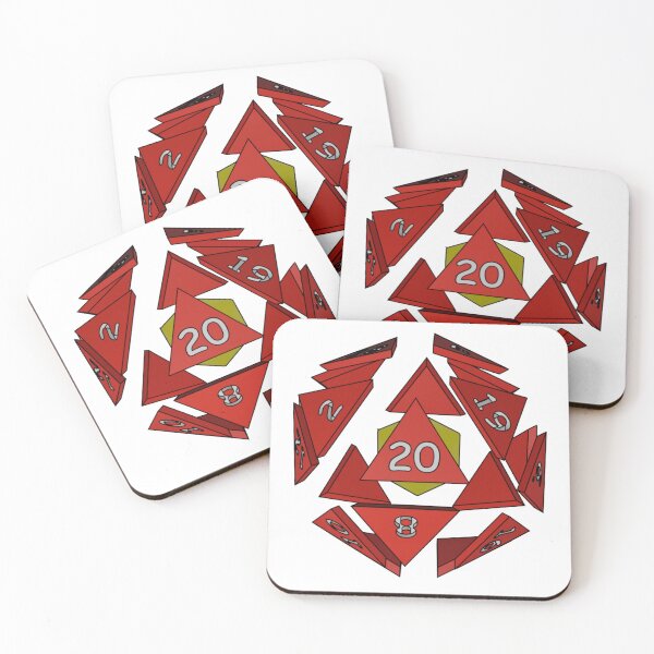 Item preview, Exploding D20 (Red) ( Dungeons and Dragons / DnD Inspired ) designed and sold by Red Jacket Technologies.