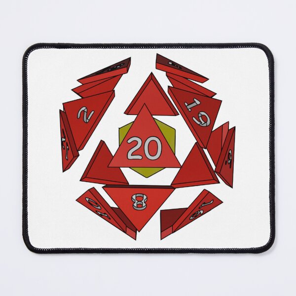 Item preview, Exploding D20 (Red) ( Dungeons and Dragons / DnD Inspired ) designed and sold by Red Jacket Technologies.