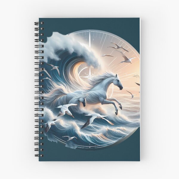 Item preview, White Horses run with the waves designed and sold by Vibranta Studio.