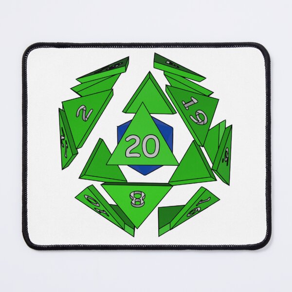 Item preview, Exploding D20 (Green) ( Dungeons and Dragons / DnD Inspired ) designed and sold by Red Jacket Technologies.