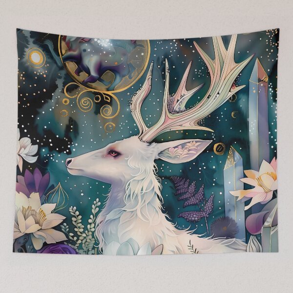 Item preview, Celestial Deer Garden designed and sold by PawPrintStyles.
