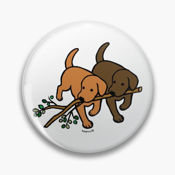 Item preview, Fox Red Lab Chocolate Lab Carrying a Branch designed and sold by HappyLabradors.