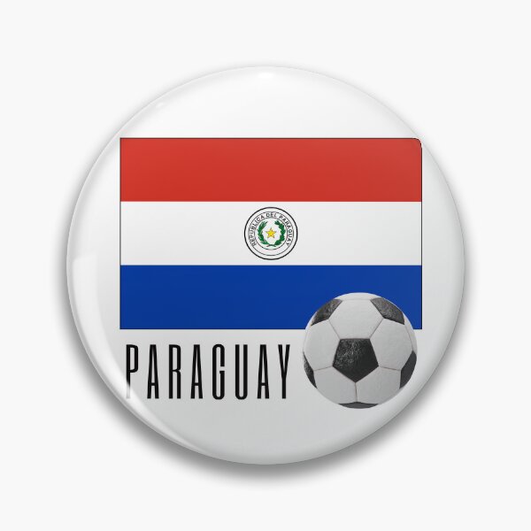 Artikelvorschau, Flagge von Paraguay mit einem Fußball entworfen und verkauft von Frasmosa.