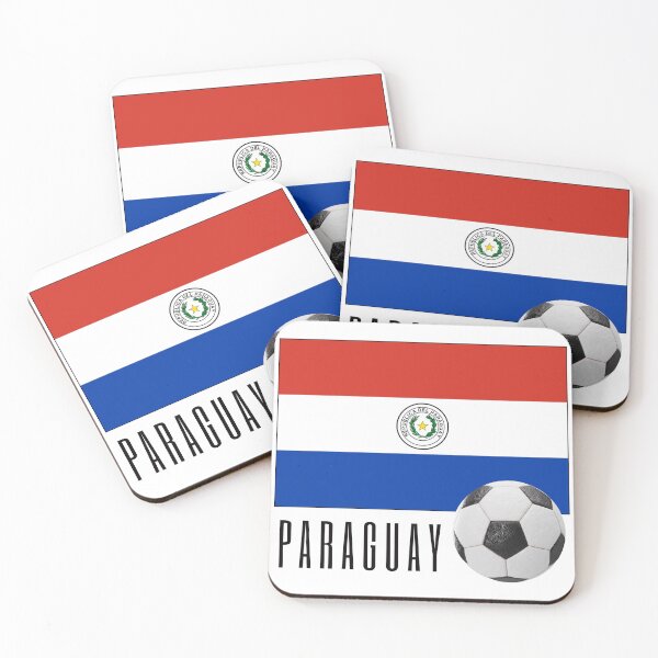 Artikelvorschau, Flagge von Paraguay mit einem Fußball entworfen und verkauft von Frasmosa.