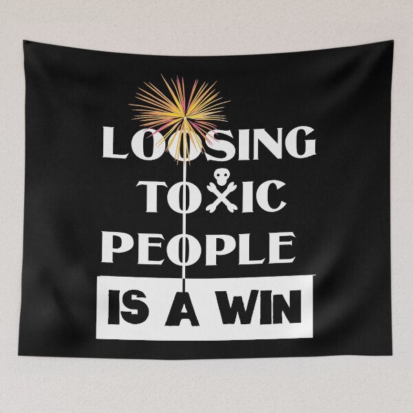 Item preview, Loosing Toxic People Is A Win with Fireworks designed and sold by emhoteb.